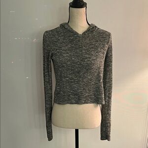 Gray Women's Hooded Top